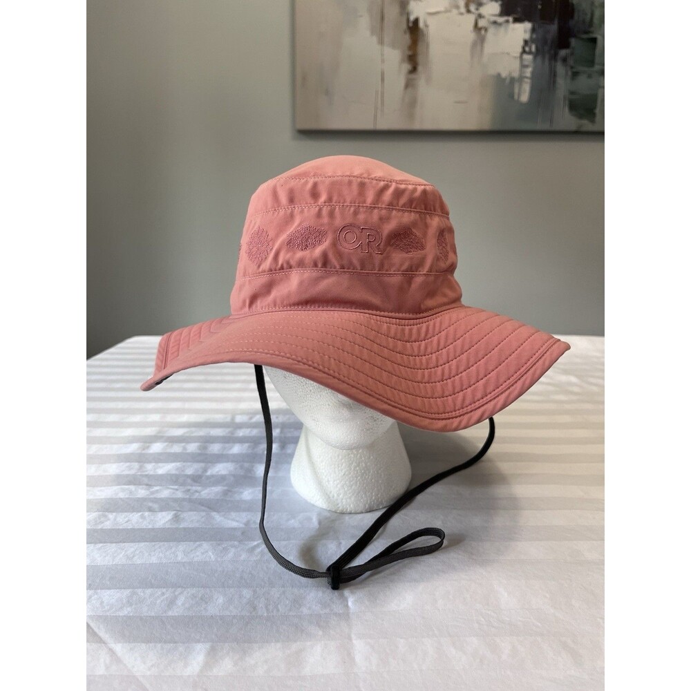 Outdoor Research Solar Roller Sun Hat Medium M Pink Quartz Embroidered UPF 50